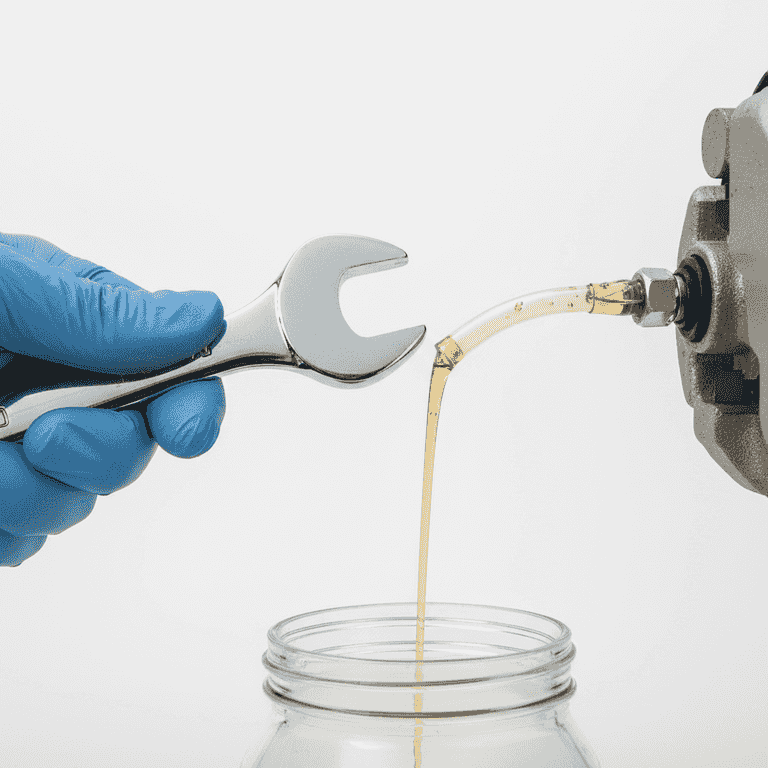 Open the bleeder screw