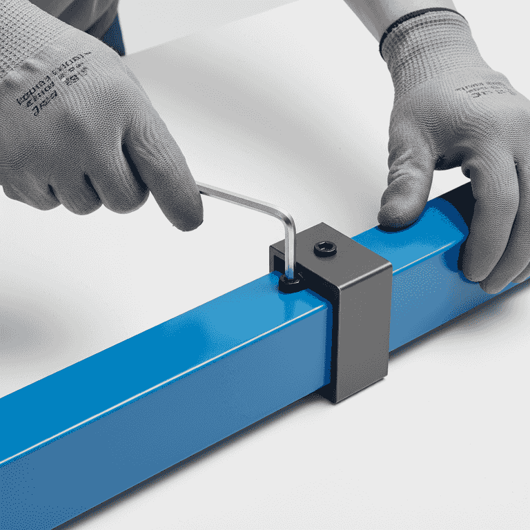 Assemble the lifting columns