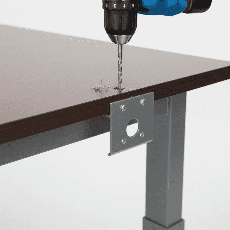 Secure the frame to the desktop