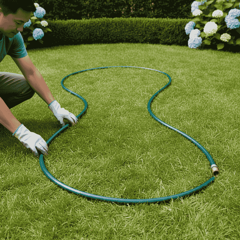 Outline the garden shape