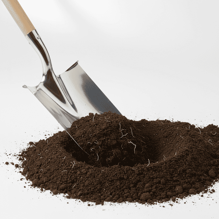 Excavate the garden bed