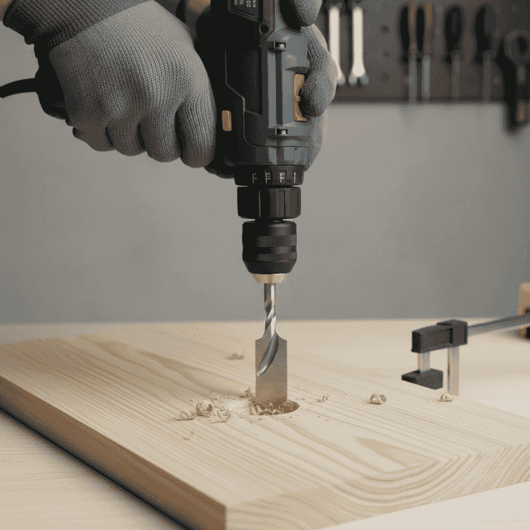 Drill the entrance hole