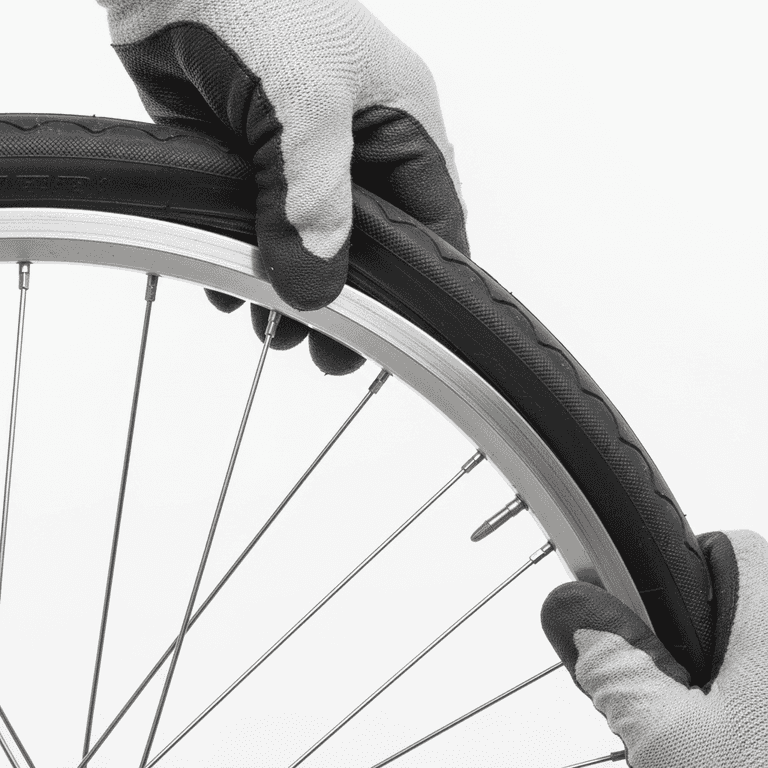 Deflate and unseat the tire