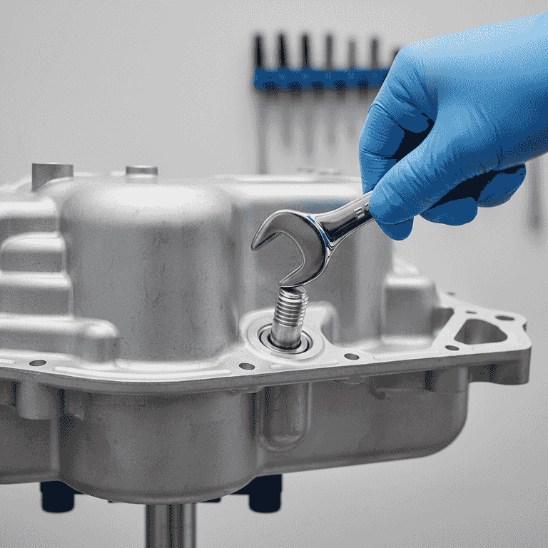 Replace the drain plug