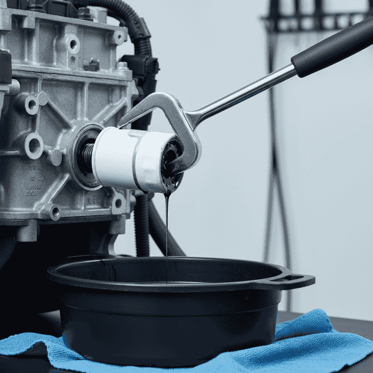 Remove the old oil filter