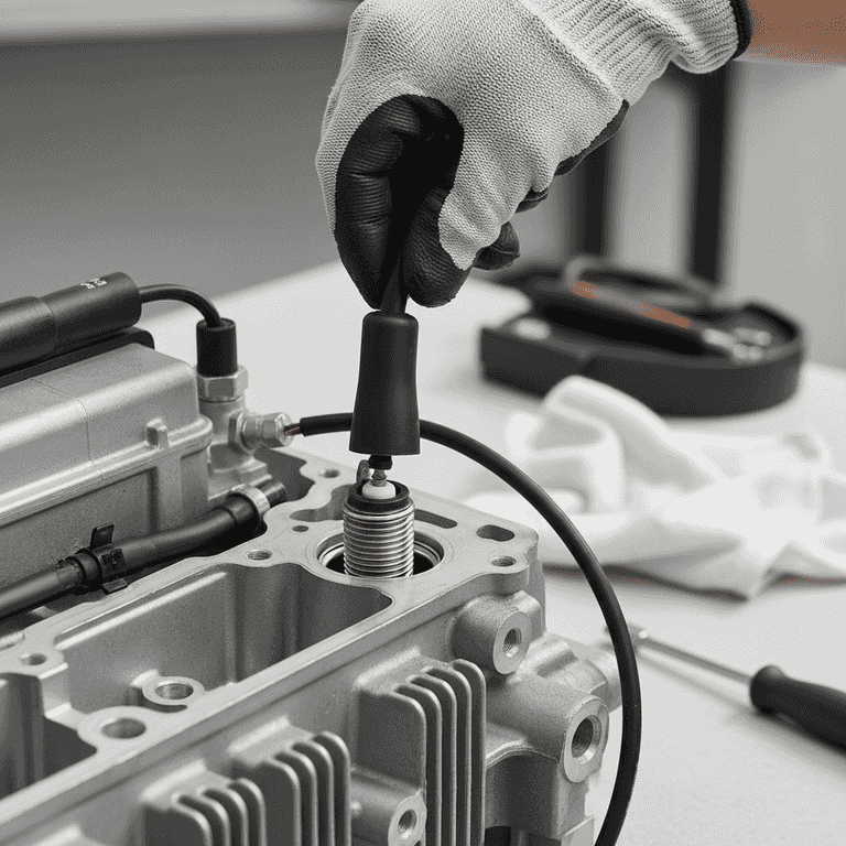 Remove the ignition wires or coil packs