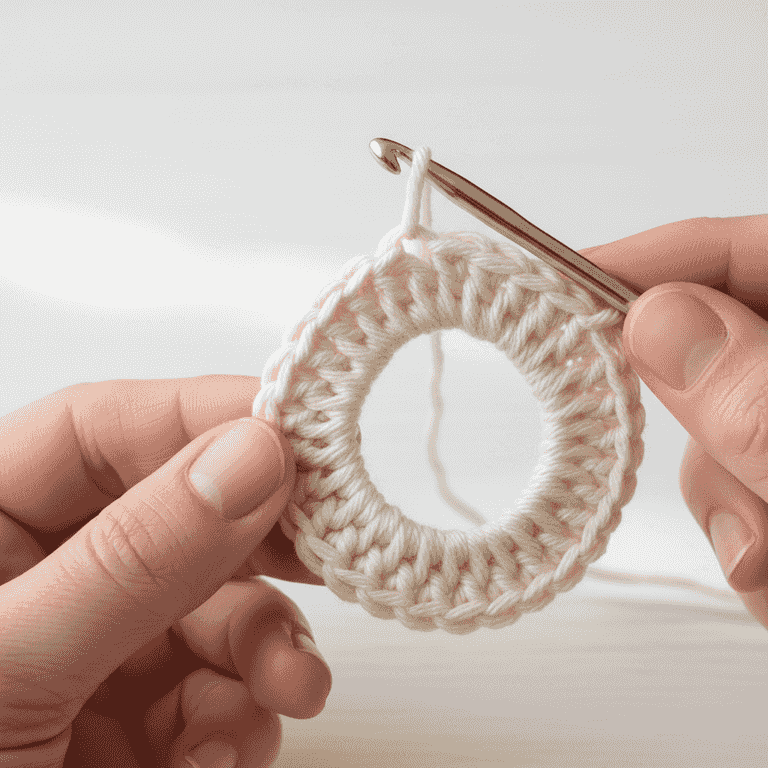 Work the foundation round