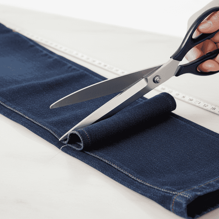 Trim the excess fabric