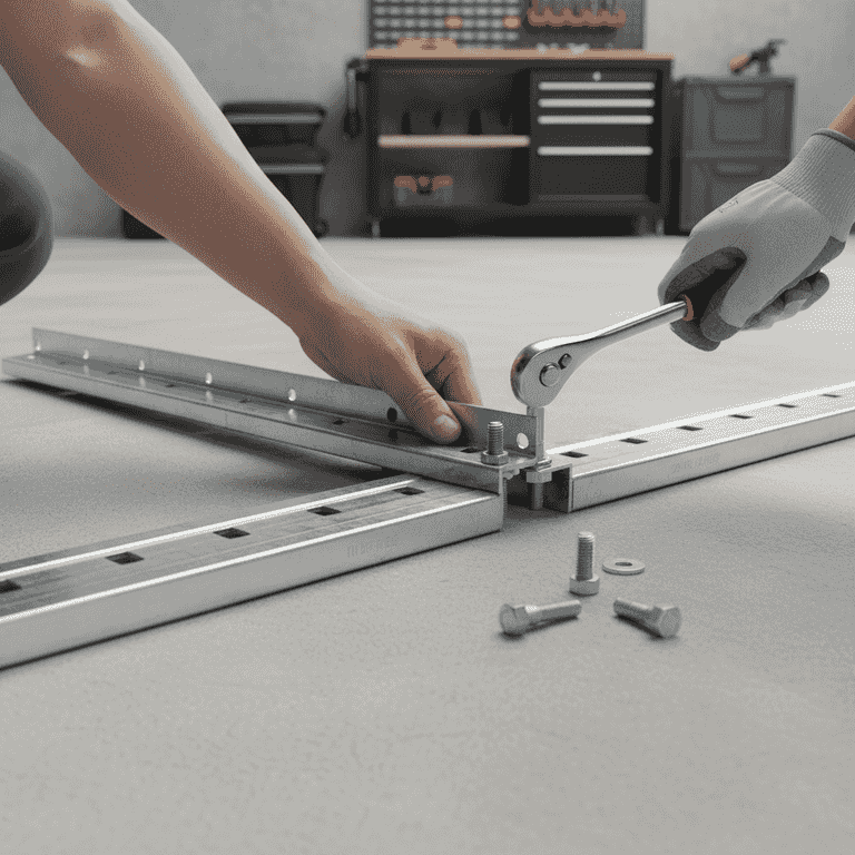 Assemble the rail system