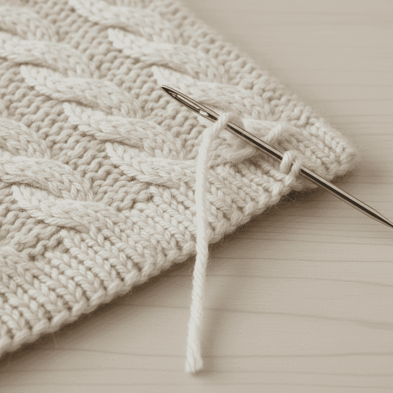 Secure the yarn ends