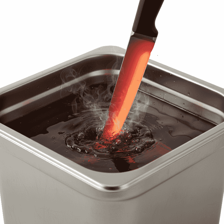 Heat treat the blade