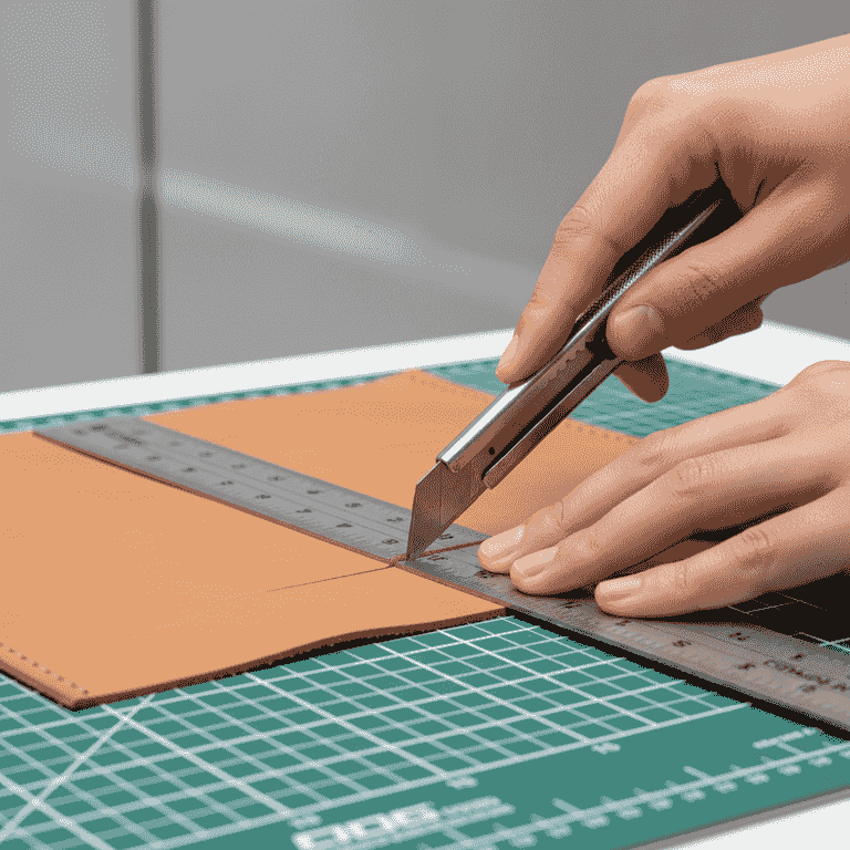 Prepare and cut the leather pieces