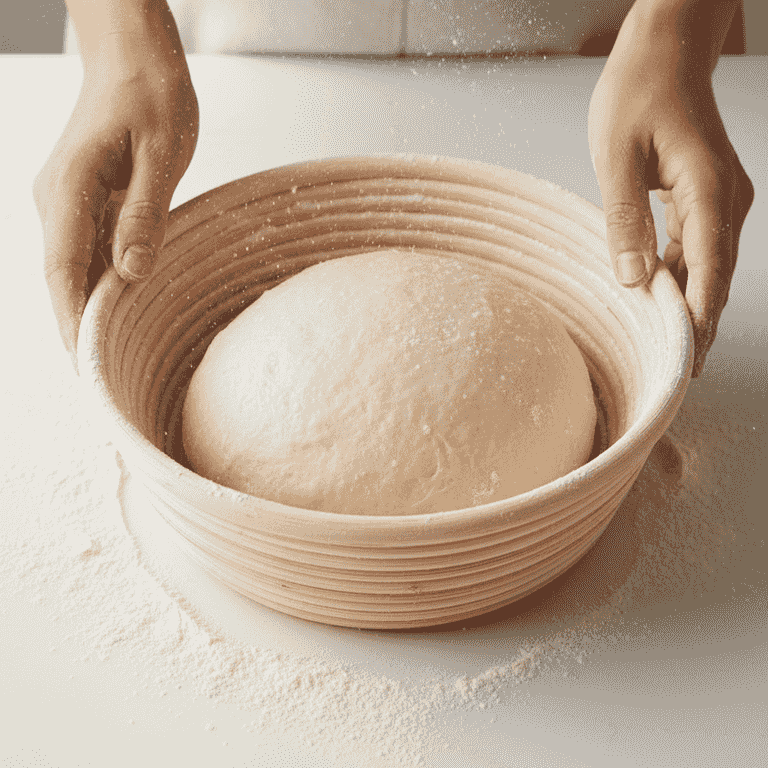 Cold proof the dough