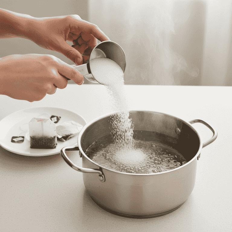 Prepare the sweet tea base