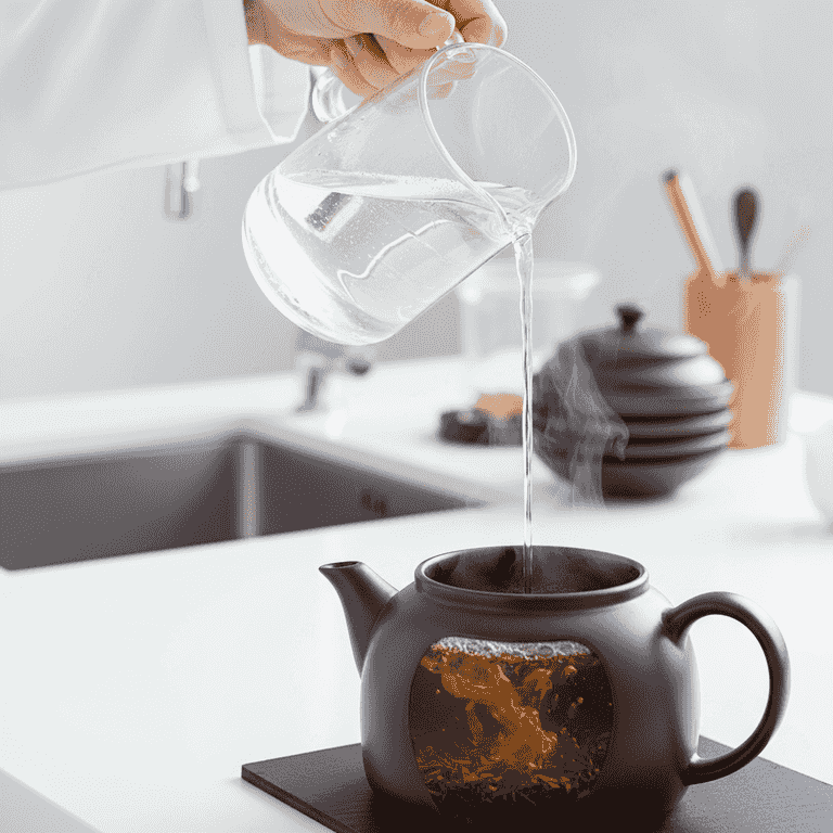 Dilute and cool the mixture