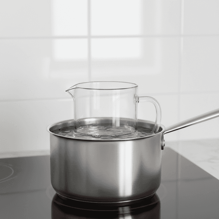 Prepare the double boiler