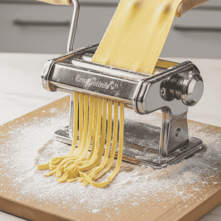 Cut the pasta