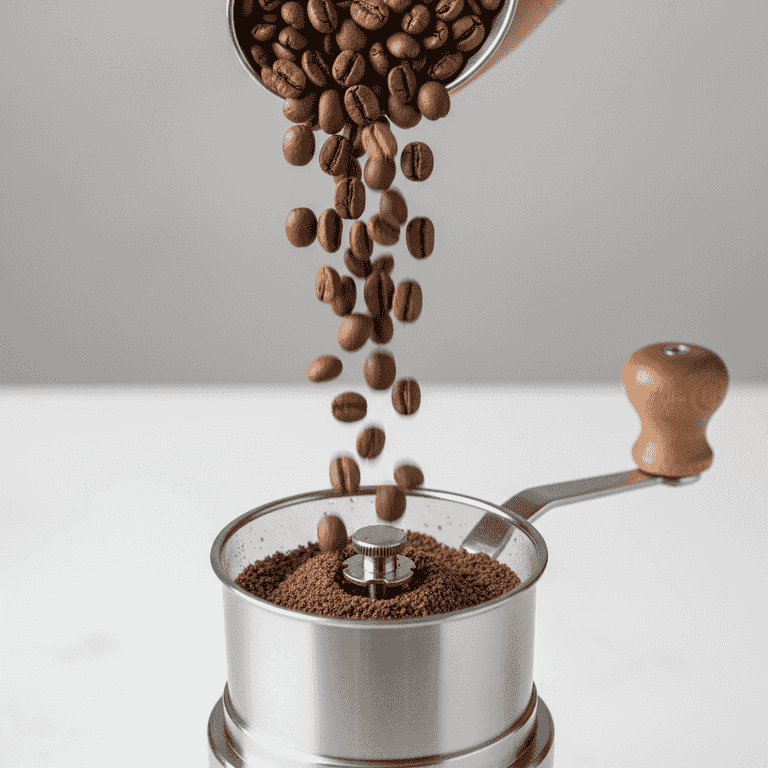 Measure and grind the coffee beans