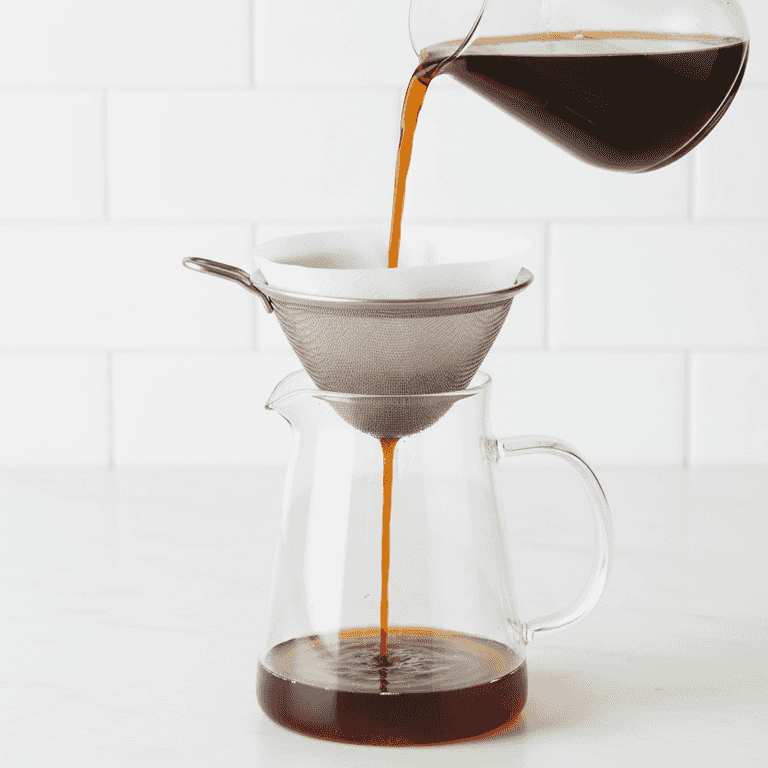 Strain the concentrate