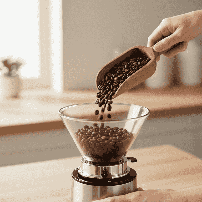 Measure and grind your beans
