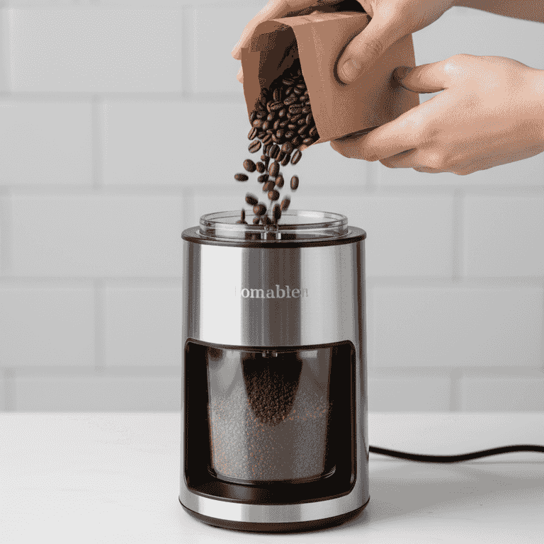 Measure and grind the coffee beans