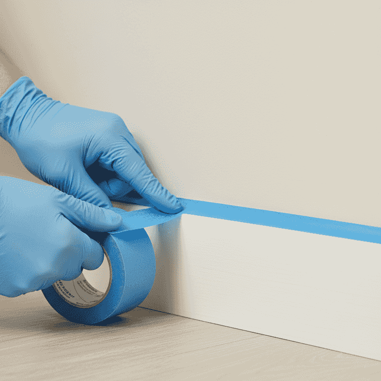 Apply painter's tape