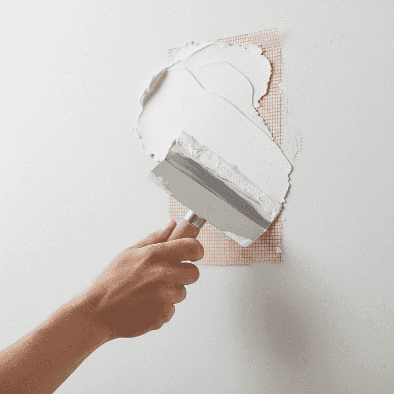 Apply the first coat of compound