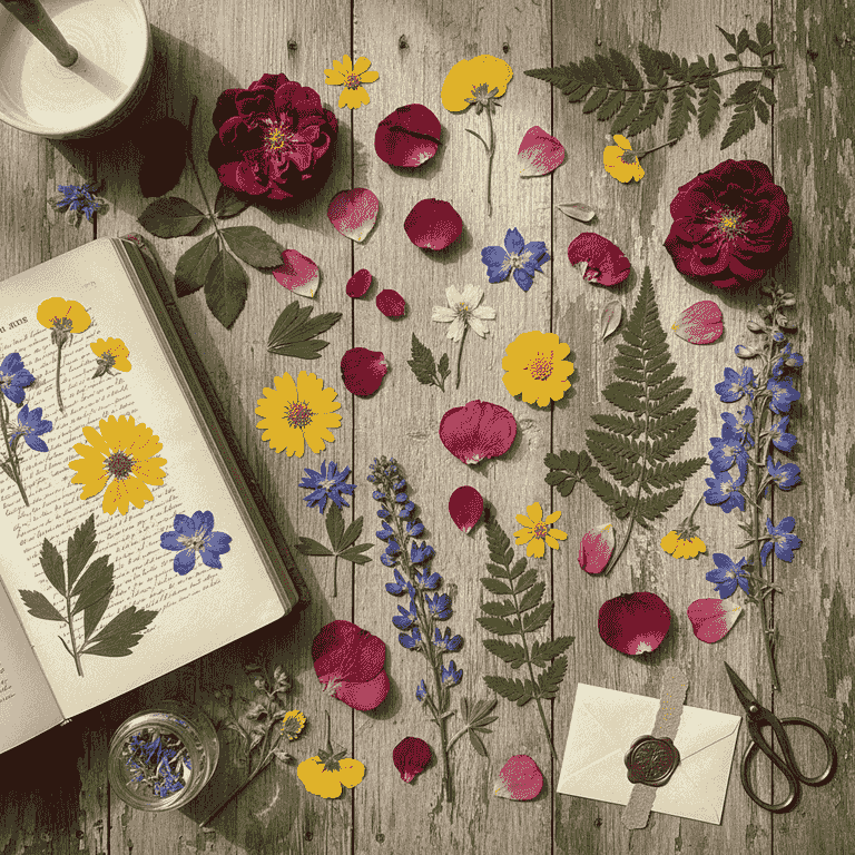 How to Press Flowers