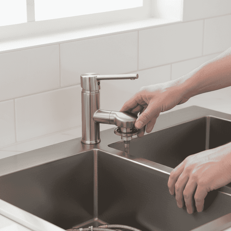 Install the new faucet