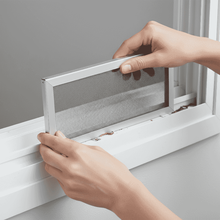 Remove the screen frame