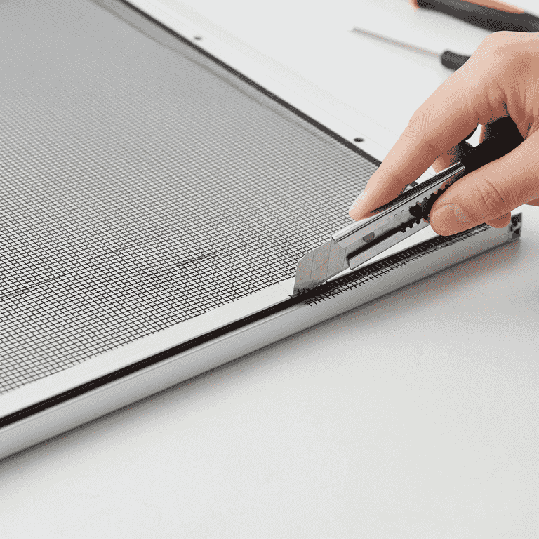 Trim the excess mesh