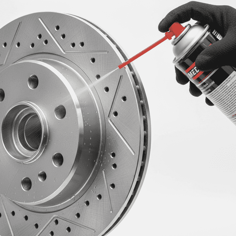 Clean and install the new rotor