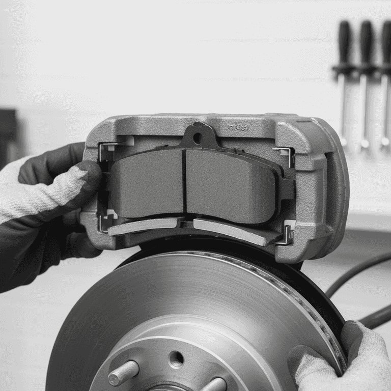 Install new pads and reassemble