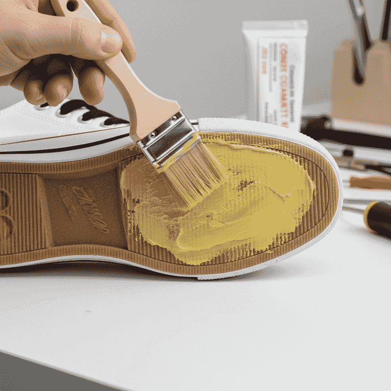 Apply contact cement