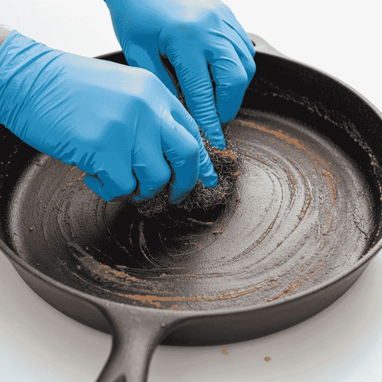 Strip the old seasoning