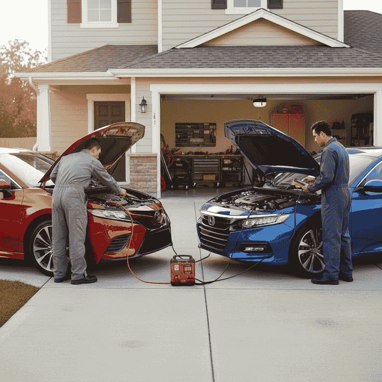 Position the vehicles