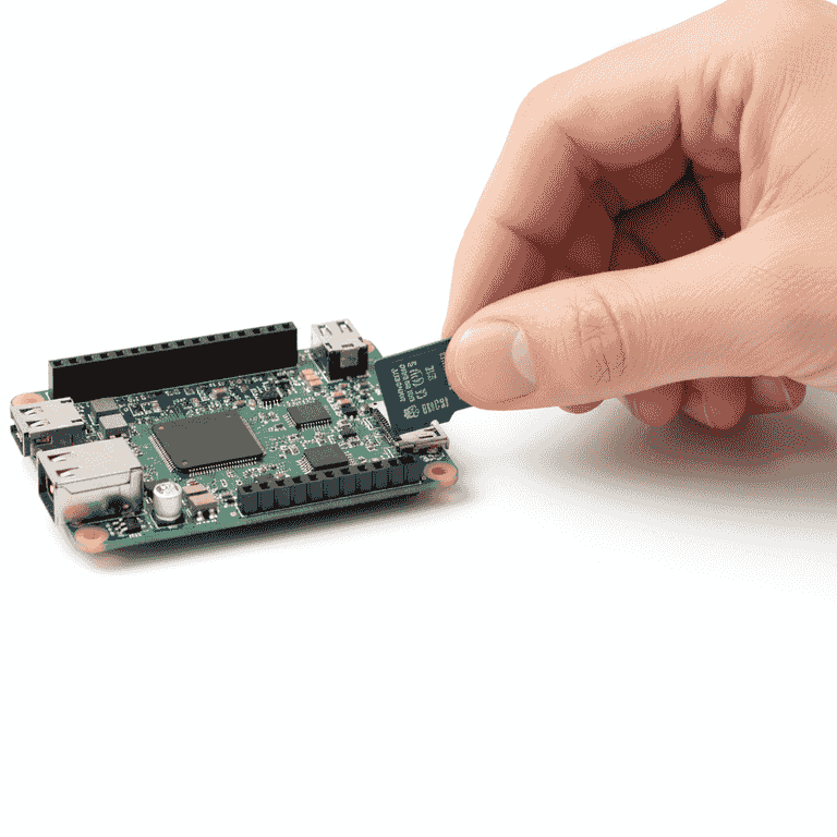 Install the MicroSD card