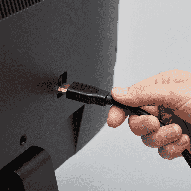 Connect the video cable