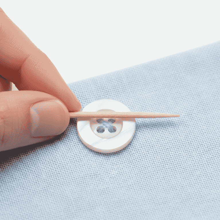 Position the button and spacer