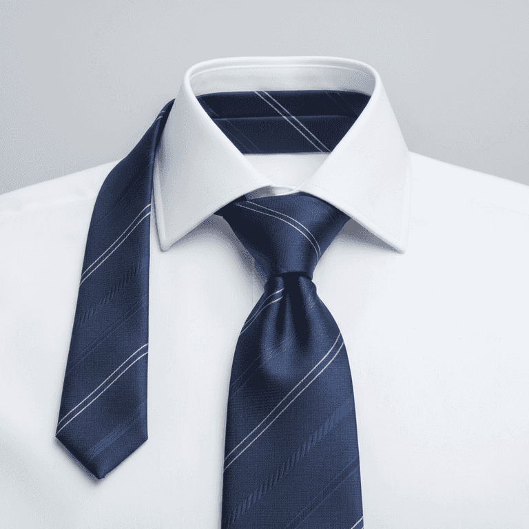 Drape the tie around your neck