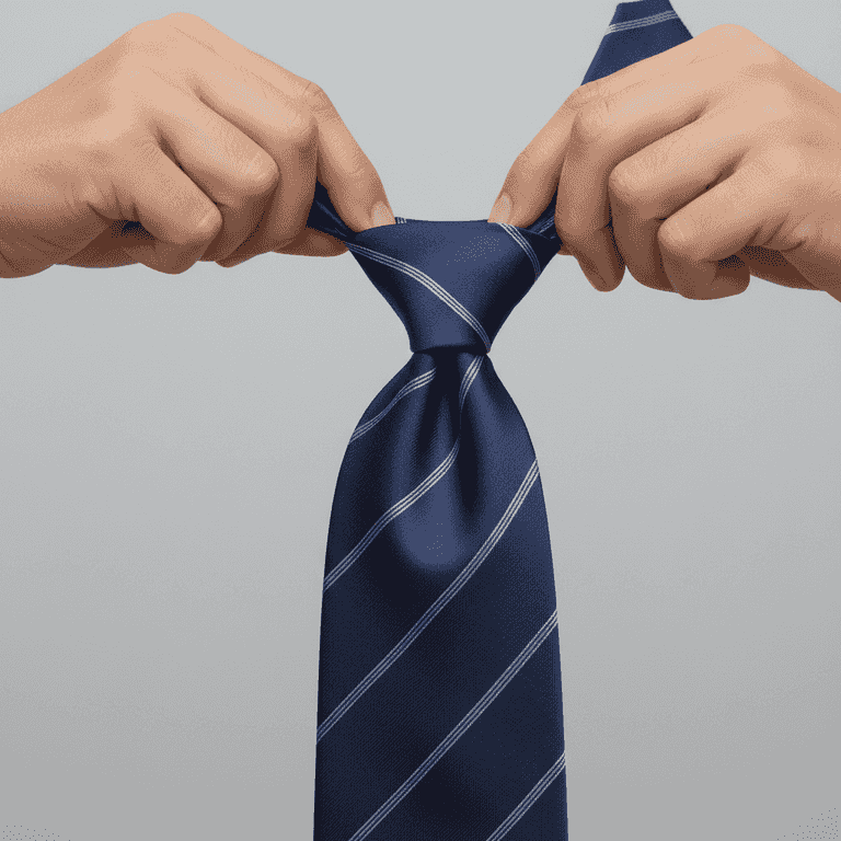 Loop through the neck opening