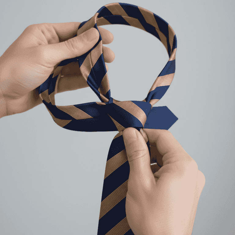 Cross behind and loop again