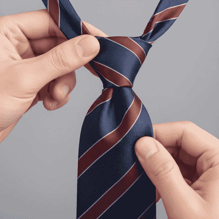 Form the front of the knot