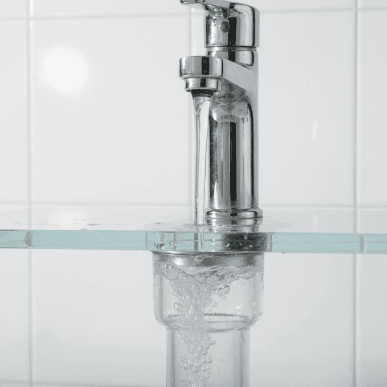 Flush with hot water