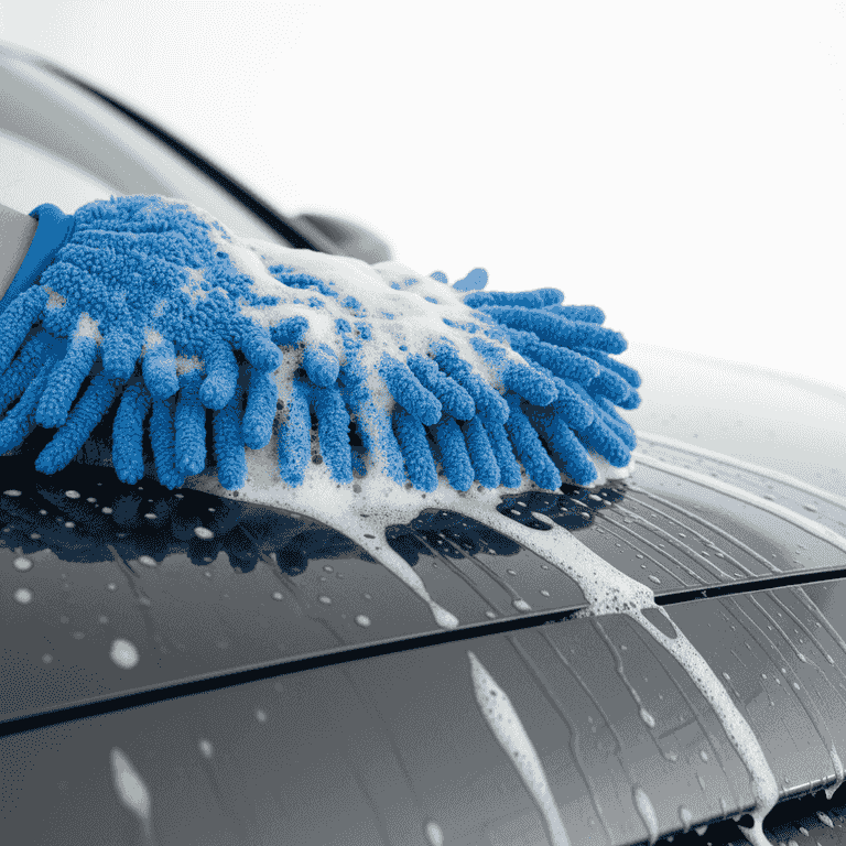 Wash and dry the vehicle